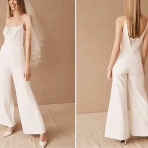BHLDN Beaded Bridal Carrie Jumpsuit by Sachin + Babi
